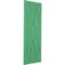 Ekena Millwork True Fit PVC Single X-Board Farmhouse Fixed Mount Shutters, Lilly Pads, 15W x 37H, PR TFP001FH15X037LP - alternate 15